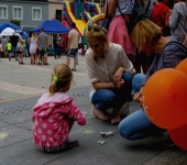 (8) Dzień dziecka - 02.06.2018 - rynek Jaworzno - MDK - Chodnikowe malowanie - Pocztówka z Jaworzna - Kaja Utkowska