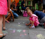 (9) Dzień dziecka - 02.06.2018 - rynek Jaworzno - MDK - Chodnikowe malowanie - Pocztówka z Jaworzna - Kaja Utkowska